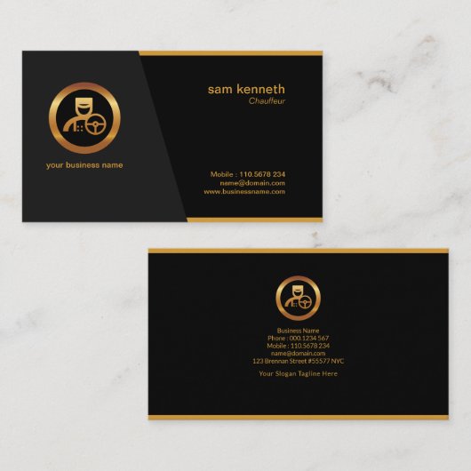 Eenvoudige minimalistische, schone, professionele visitekaartje (Voorkant / Achterkant)