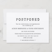 eenvoudige minimalistische schrijfmachine Uitgeste Kaart (Voorkant)