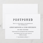 eenvoudige minimalistische schrijfmachine Uitgeste Kaart (Voorkant / Achterkant)