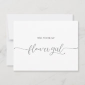 Eenvoudige Minimalistische Script Bloemenmeisje Aa (Voorkant)