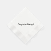 Eenvoudige Minimalistische Script Lettertypografie Servet (Hoek)