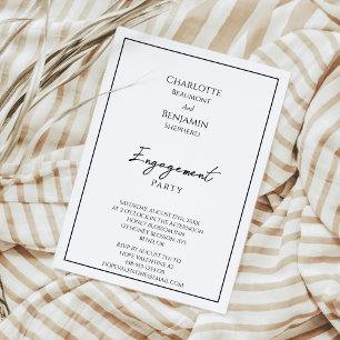 Eenvoudige minimalistische servicepartij kaart