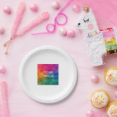 Eenvoudige minimalistische Sjabloon Party Aangepas Papieren Bordje (Feest)