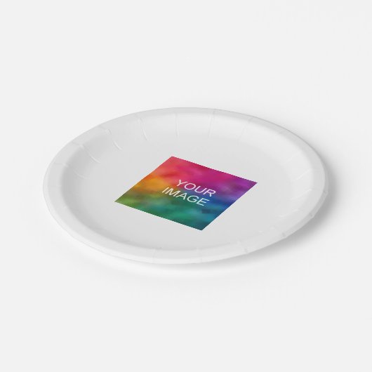 Eenvoudige minimalistische Sjabloon Party Aangepas Papieren Bordje (Gekanteld)