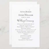 Eenvoudige minimalistische Sjabloon voor huwelijks (Voorkant / Achterkant)