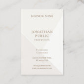 Eenvoudige minimalistische Sjabloon voor moderne p Visitekaartje (Achterkant)