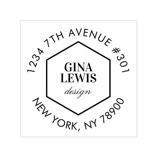 Eenvoudige minimalistische Stempel van het bedrijf (Design)