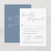 Eenvoudige Minimalistische Stofblauwe Maaltijdkeuz