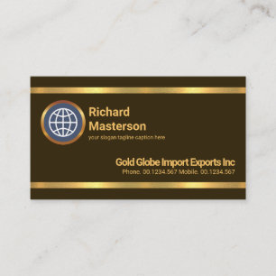 Eenvoudige minimalistische striktere Gold Line Imp Visitekaartje