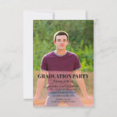 Eenvoudige, minimalistische studiedag kaart (Achterkant)