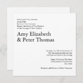 Eenvoudige, minimalistische tekst alleen QR code S Kaart (Voorkant / Achterkant)