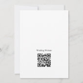 Eenvoudige, minimalistische tekst alleen QR code S Kaart (Achterkant)