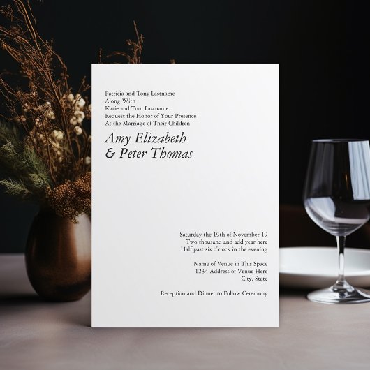 Eenvoudige, minimalistische tekst alleen QR code S Kaart