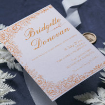 Eenvoudige minimalistische terracotta bruiloft uit