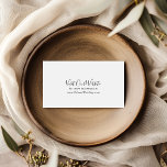 Eenvoudige minimalistische trouwwebsite informatiekaartje<br><div class="desc">Deze eenvoudige minimalistische trouwwebsite bijsluiterkaart is perfect voor een moderne bruiloft. Het eenvoudige en elegante ontwerp heeft klassieke en fancy scripttypografie in zwart-wit.</div>