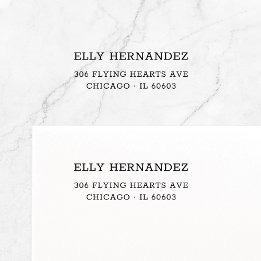 Eenvoudige minimalistische typemachine 11 | Retour Zelfinktende Stempel