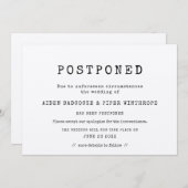 eenvoudige minimalistische typemachine Uitgestelde Kaart (Voorkant / Achterkant)