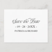 Eenvoudige Minimalistische Typografie Bewaar de Da Briefkaart (Voorkant)