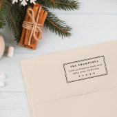 Eenvoudige minimalistische typografie familie reto rubberstempel