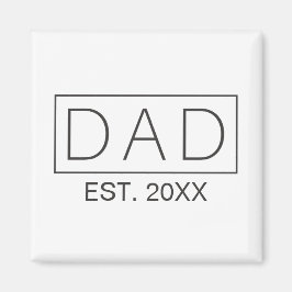 Eenvoudige, minimalistische typografie van papa | magneet