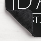 Eenvoudige, minimalistische typografie van papa | muismat (Hoek)