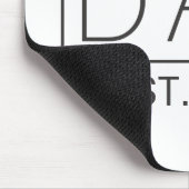 Eenvoudige, minimalistische typografie van papa |  muismat (Hoek)