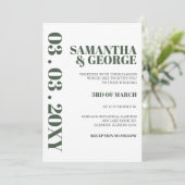 Eenvoudige minimalistische uitnodiging tot een mod (Staand voorkant)