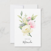 Eenvoudige minimalistische uitnodiging tot fotobri (Achterkant)