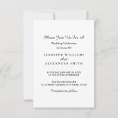 Eenvoudige minimalistische uitnodiging tot het uit (Voorkant)