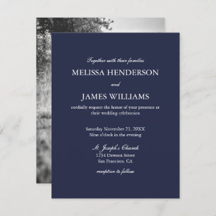 Eenvoudige minimalistische uitnodiging tot het uit