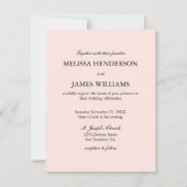 Eenvoudige minimalistische uitnodiging tot het uit (Voorkant)