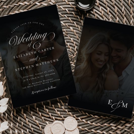 Eenvoudige minimalistische uitnodiging tot het uit