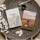 Eenvoudige minimalistische uitnodiging tot het uit