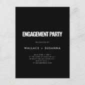 Eenvoudige minimalistische uitnodiging voor engage (Voorkant)