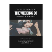 Eenvoudige minimalistische uitnodiging voor trouwf