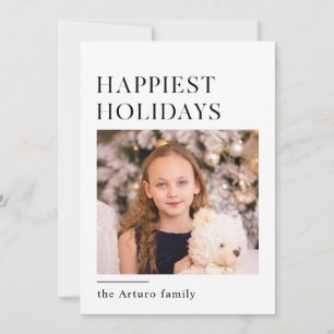 eenvoudige, minimalistische vakantiekaart feestdagenkaart