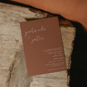 Eenvoudige minimalistische verbrande Sinaasappel m Kaart