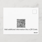 Eenvoudige minimalistische verkoop van onroerend g briefkaart (Achterkant)