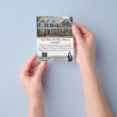 Eenvoudige minimalistische verkoop van onroerend g flyer (Hand)