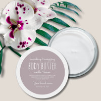 Eenvoudige minimalistische verpakking lilac body b