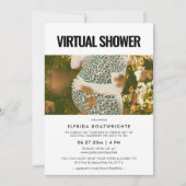 Eenvoudige minimalistische virtuele douchefoto kaart (Voorkant)