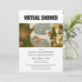 Eenvoudige minimalistische virtuele douchefoto kaart (Staand voorkant)