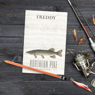 Eenvoudige minimalistische vis op maat noordelijke post-it® notes