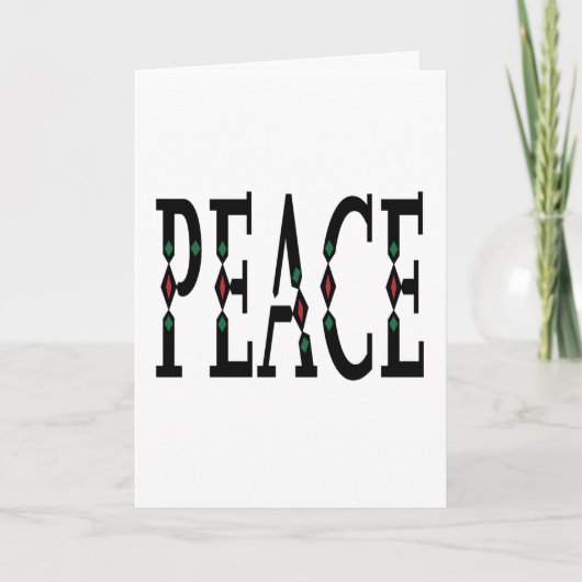 Eenvoudige Minimalistische Vredige feestdagen (Voorkant)