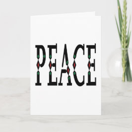 Eenvoudige Minimalistische Vredige feestdagen Kaart