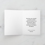 Eenvoudige minimalistische vrolijke en heldere ker kaart (Binnen)