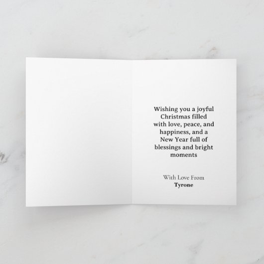 Eenvoudige minimalistische vrolijke en heldere ker kaart (Binnen)