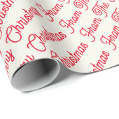 Eenvoudige minimalistische vrolijke kerst van fami cadeaupapier (Rol Hoek)