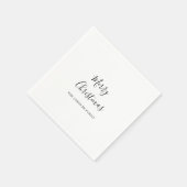 Eenvoudige minimalistische vrolijke kerstservetten servet (Hoek)