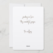 Eenvoudige minimalistische Waterverf Greenery Cust Feestdagenkaart (Achterkant)